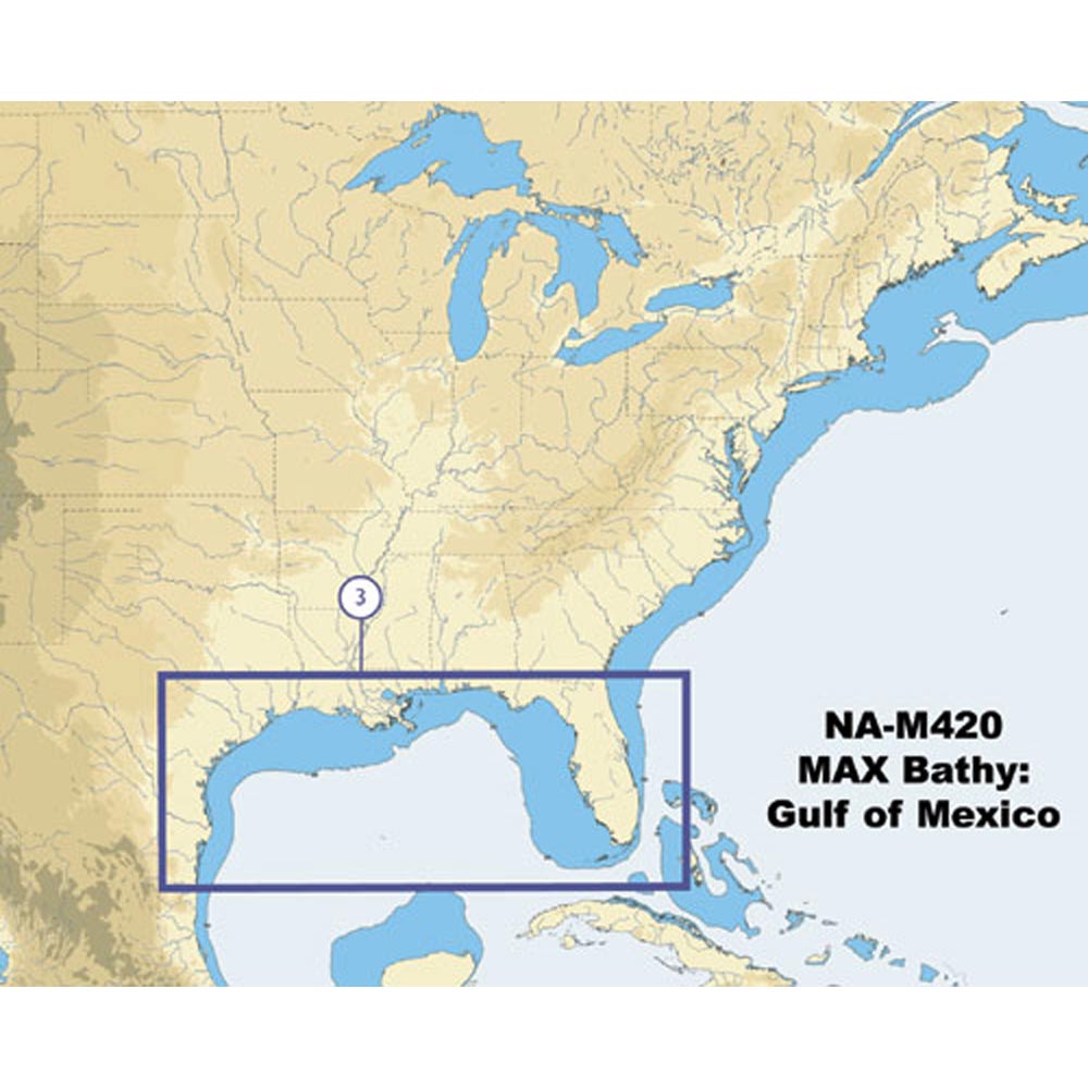 C-Map NA-M420 Gulf of Mexico Bathy Chart - C-Card [NA-M420C-CARD] | C-Map Max by C-MAP 