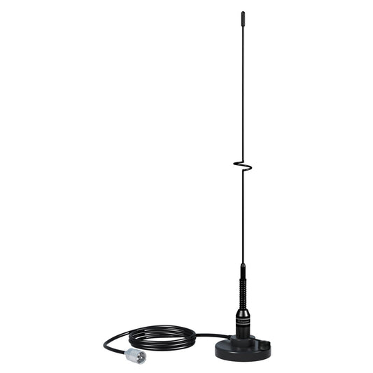 Shakespeare VHF 19" 5218 Black SS Whip Antenna - Magnetic Mount [5218] | Antennas by Shakespeare 