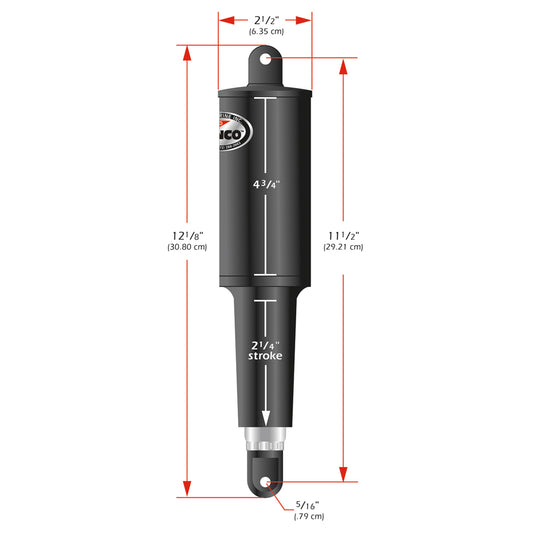 Lenco 101 Standard Actuator - 24V - 2-1/4" Stroke [15061-001] | Trim Tab Accessories by Lenco Marine 