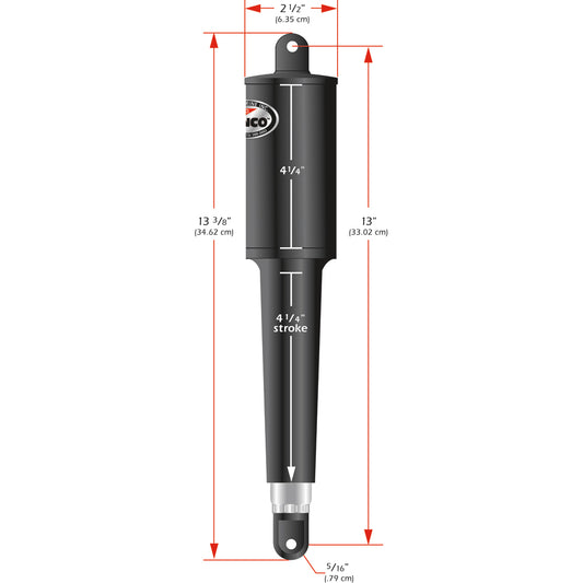 Lenco 102 Series Standard Actuator - 12V - 4-1/4" Stroke [15059-001] | Trim Tab Accessories by Lenco Marine 