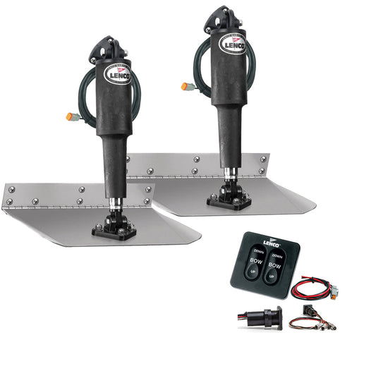 Lenco 9" x 9" Standard Trim Tab Kit w/Standard Tactile Switch Kit 12V [TT9X9] | Trim Tabs by Lenco Marine 