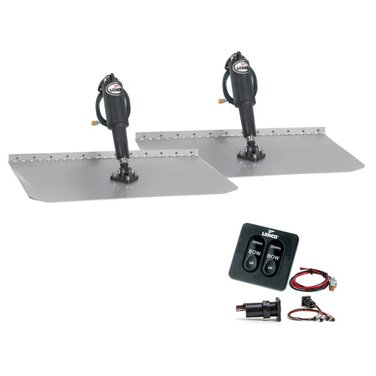 Lenco 12" x 18" Standard Trim Tab Kit w/Standard Tactile Switch Kit 12V [TT12X18] | Trim Tabs by Lenco Marine 