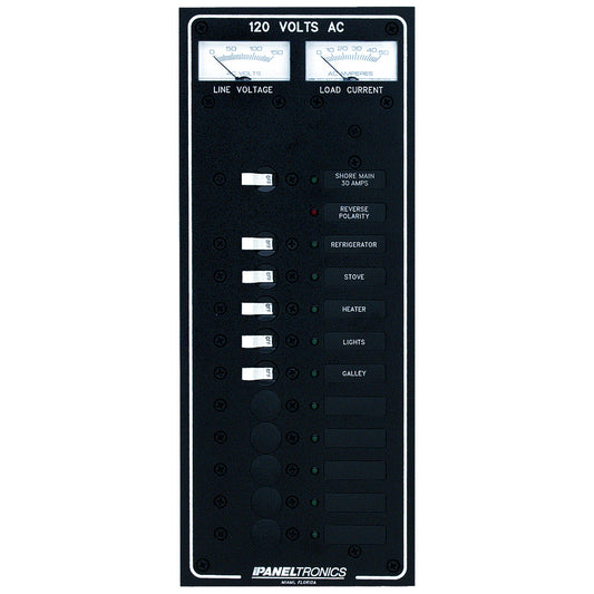 Paneltronics Standard AC 10 Position Breaker Panel & Main w/LED [9972320B] | Electrical Panels by Paneltronics 