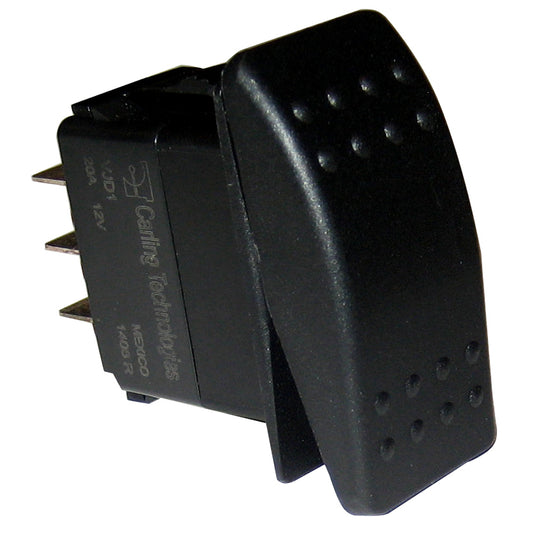 Paneltronics DPDT ON/OFF/ON Waterproof Contura Rocker Switch - Black [001-455] | Switches & Accessories by Paneltronics 