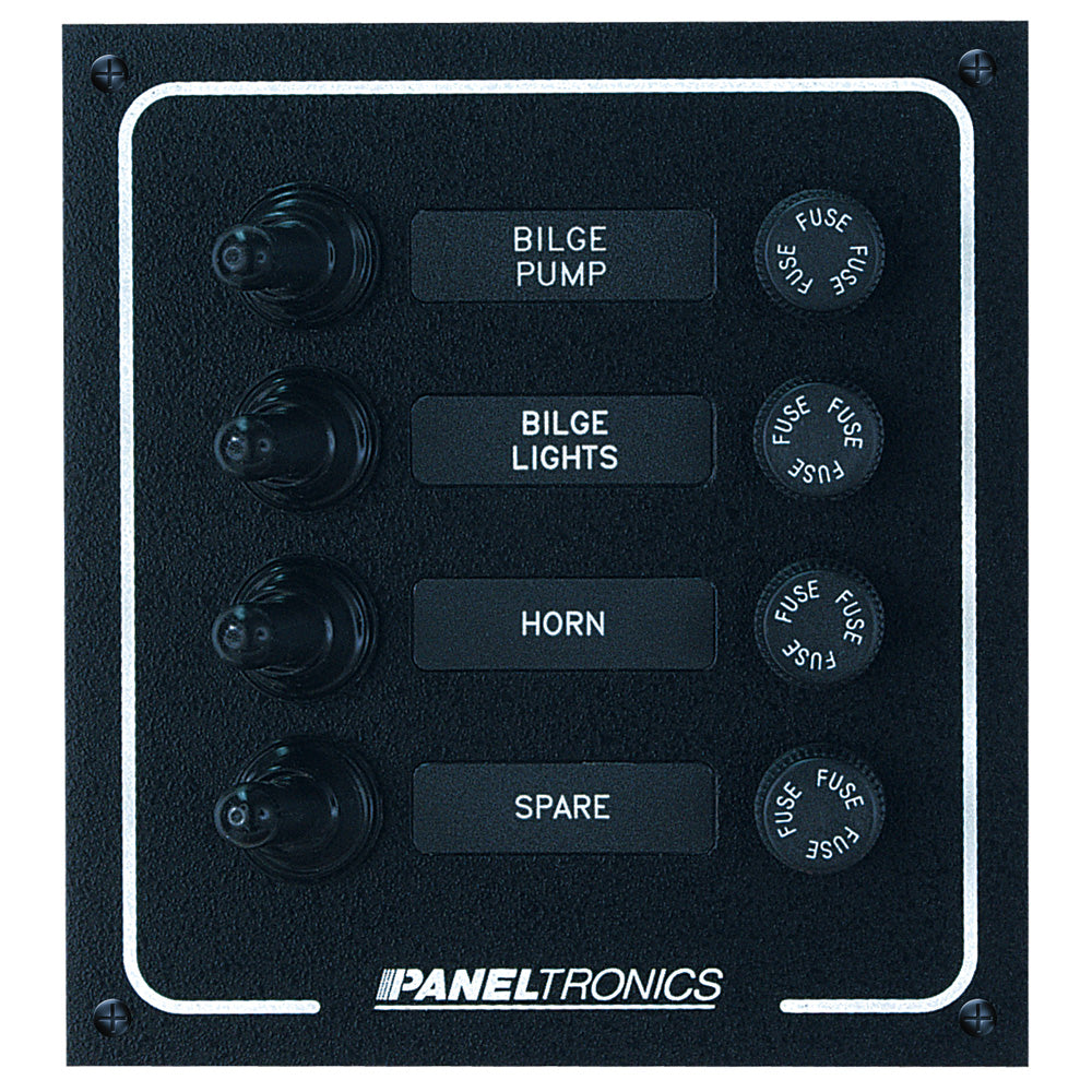 Paneltronics Waterproof DC 4 Position Booted Toggle & Fuse [9960005B] | Electrical Panels by Paneltronics 