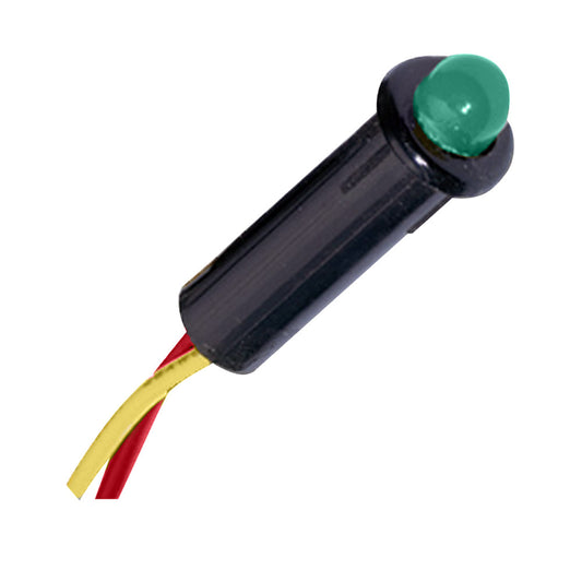 Paneltronics LED Indicator Light - Green - 12-14 VDC - 1/4" [048-004] | Switches & Accessories by Paneltronics 