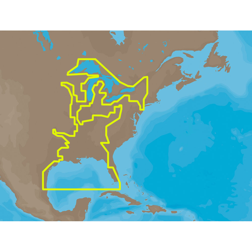 C-MAP MAX NA-M023 - U.S. Gulf Coast & Inland Rivers - C-Card [NA-M023C-CARD] | C-Map Max by C-MAP 