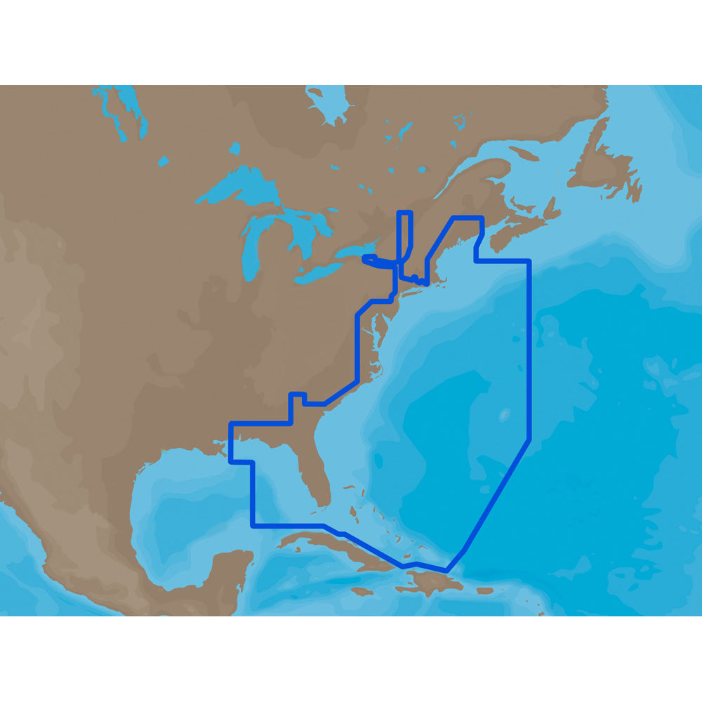 C-MAP MAX NA-M022 - U.S. East Coast & The Bahamas - C-Card [NA-M022C-CARD] | C-Map Max by C-MAP 