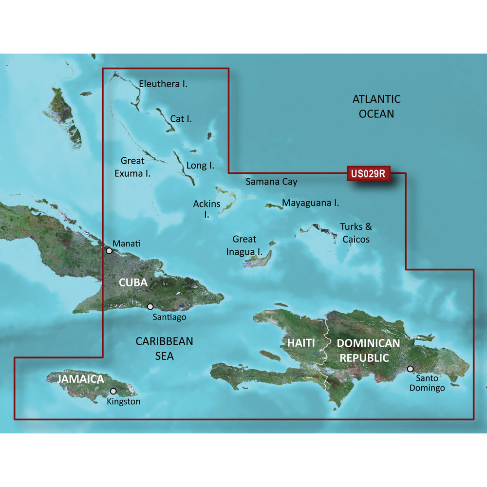 Garmin BlueChart g3 Vision HD - VUS029R - Southern Bahamas - microSD/SD [010-C0730-00] | Garmin BlueChart Vision by Garmin 