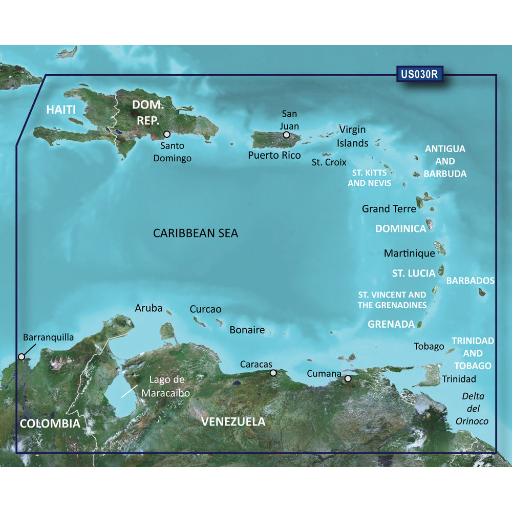 Garmin BlueChart g3 Vision HD - VUS030R - Southeast Caribbean - microSD/SD [010-C0731-00] | Garmin BlueChart Vision by Garmin 