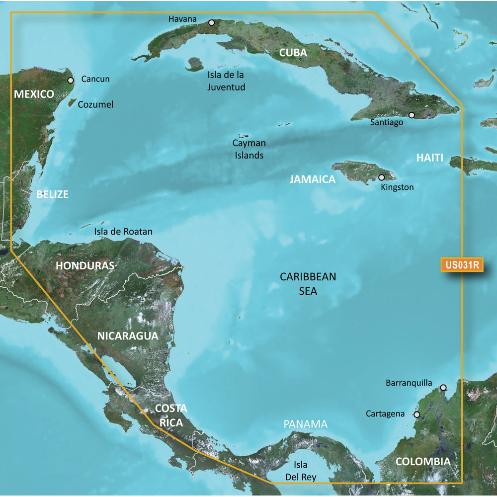 Garmin BlueChart g3 Vision HD - VUS031R - Southwest Caribbean - microSD/SD [010-C0732-00] | Garmin BlueChart Vision by Garmin 