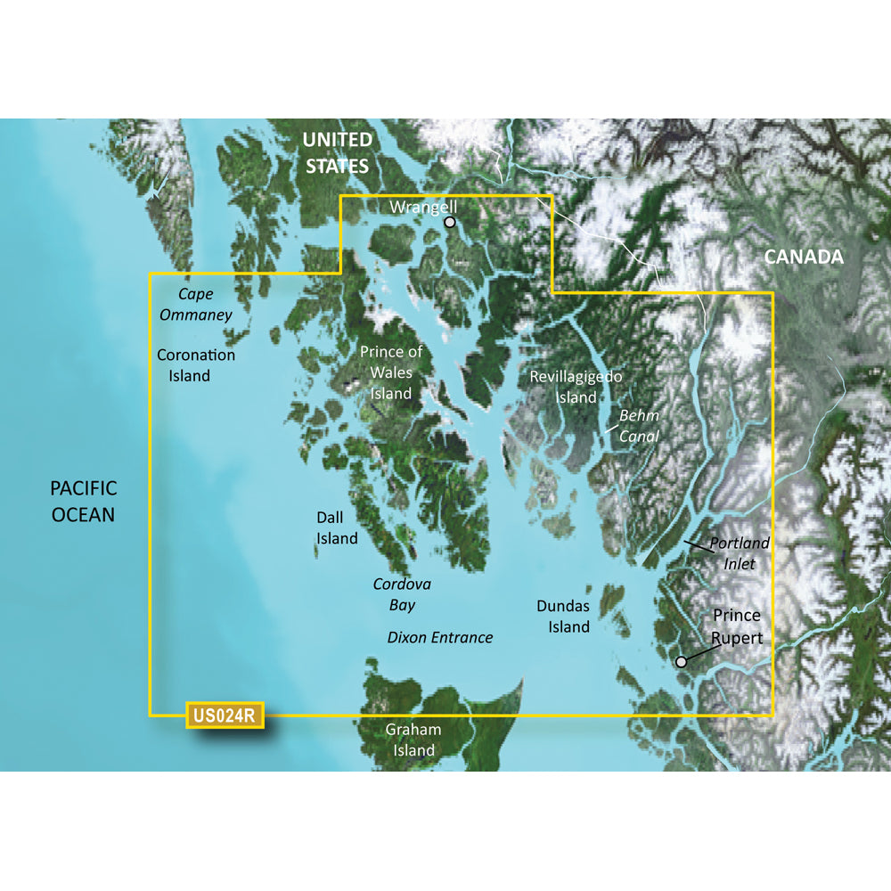 Garmin BlueChart g3 Vision HD - VUS024R - Wrangell - Dixon Entrance - microSD/SD [010-C0725-00] | Garmin BlueChart Vision by Garmin 