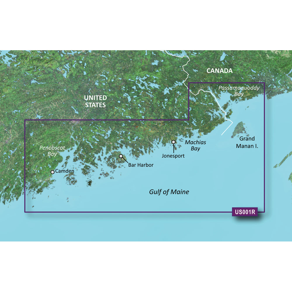 Garmin BlueChart g3 Vision HD - VUS001R - North Maine - microSD/SD [010-C0702-00] | Garmin BlueChart Vision by Garmin 