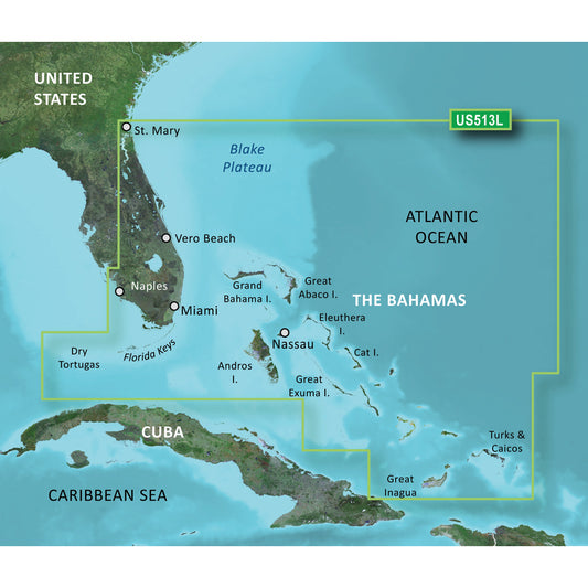 Garmin BlueChart g3 Vision HD - VUS513L - Jacksonville - Bahamas - microSD/SD [010-C0742-00] | Garmin BlueChart Vision by Garmin 