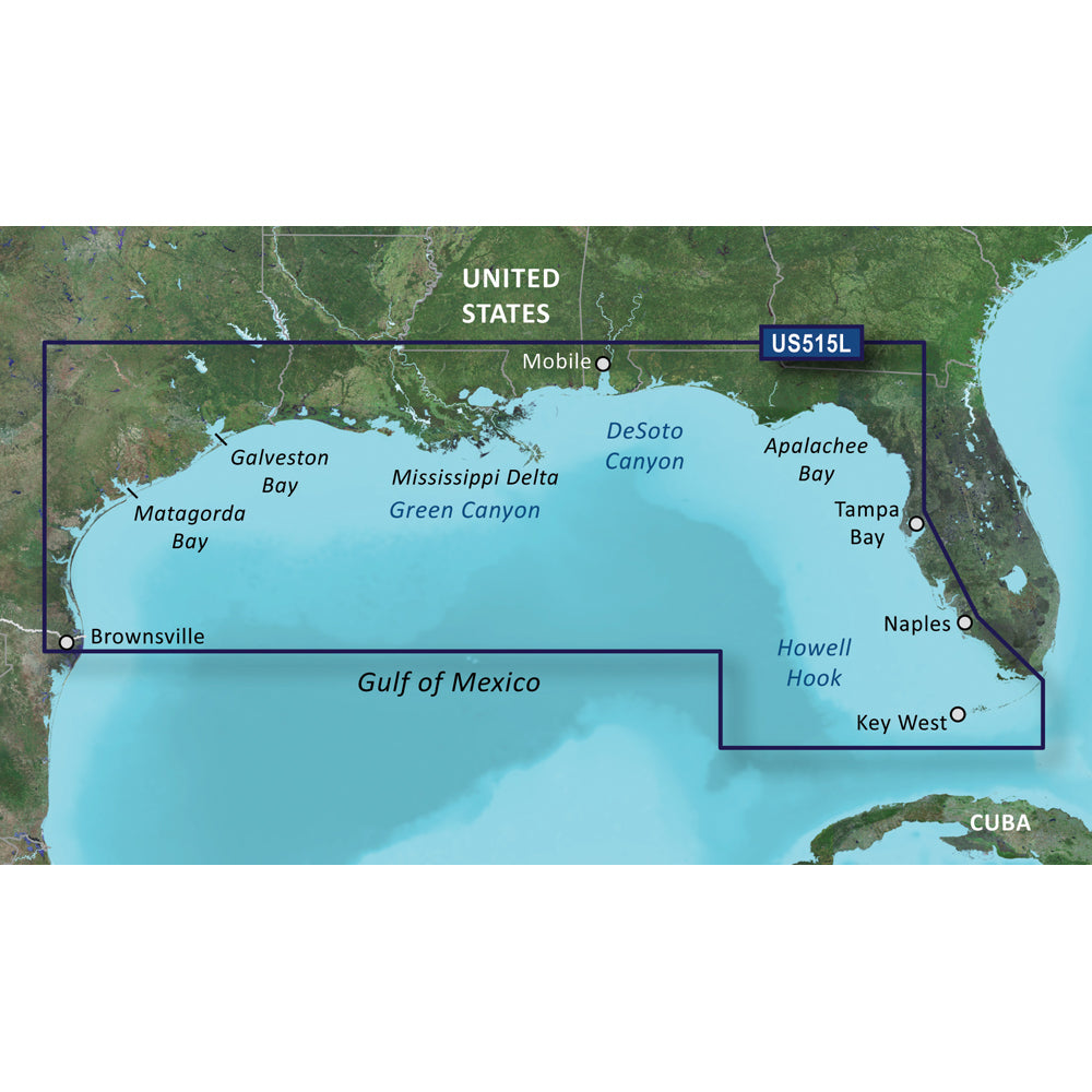 Garmin BlueChart g3 Vision HD - VUS515L - Brownsville - Key Largo - microSD/SD [010-C0744-00] | Garmin BlueChart Vision by Garmin 