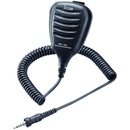 Icom HM-165 Speaker Mic w/Alligator Clip - Waterproof [HM165] | Accessories by Icom 