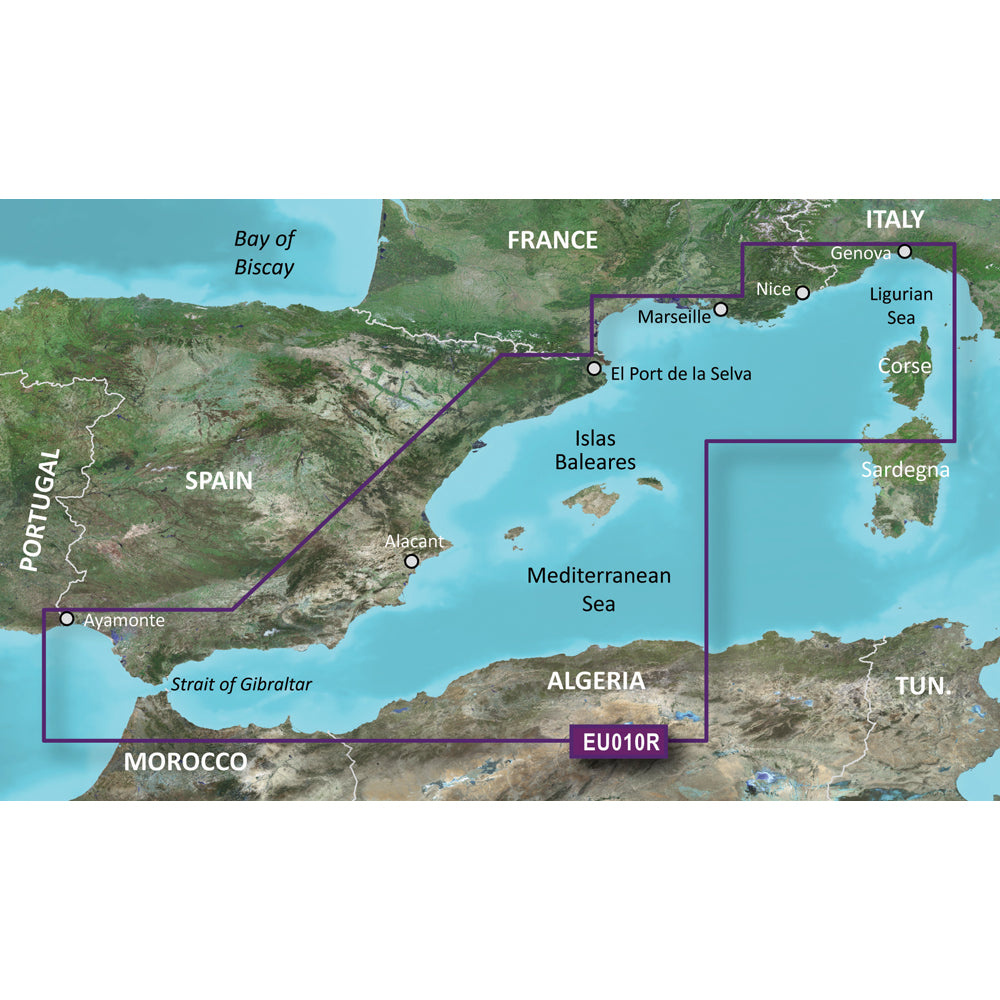 Garmin BlueChart g3 Vision HD - VEU010R - Spain, Mediterranean Coast - microSD/SD [010-C0768-00] | Garmin BlueChart Vision Foreign by Garmin 