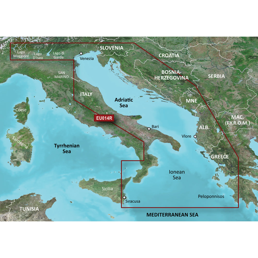 Garmin BlueChart g3 Vision HD - VEU014R - Italy, Adriatic Sea - microSD/SD [010-C0772-00] | Garmin BlueChart Vision Foreign by Garmin 