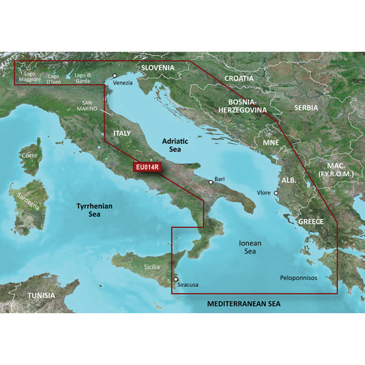 Garmin BlueChart g3 Vision HD - VEU014R - Italy, Adriatic Sea - microSD/SD [010-C0772-00] | Garmin BlueChart Vision Foreign by Garmin 