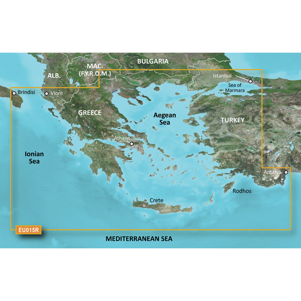 Garmin BlueChart g3 Vision HD - VEU015R - Aegean Sea  Sea of Marmara - microSD/SD [010-C0773-00] | Garmin BlueChart Vision Foreign by Garmin 