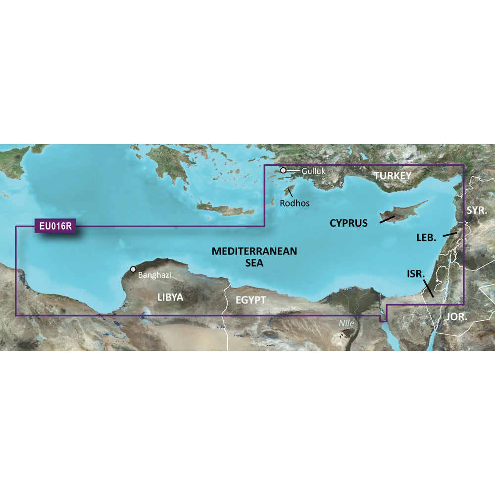 Garmin BlueChart g3 Vision HD - VEU016R - Mediterranean Southeast - microSD/SD [010-C0774-00] | Garmin BlueChart Vision Foreign by Garmin 