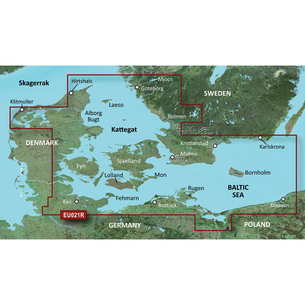 Garmin BlueChart g3 Vision HD - VEU021R - Denmark East  Sweden Southeast - microSD/SD [010-C0777-00] | Garmin BlueChart Vision Foreign by Garmin 