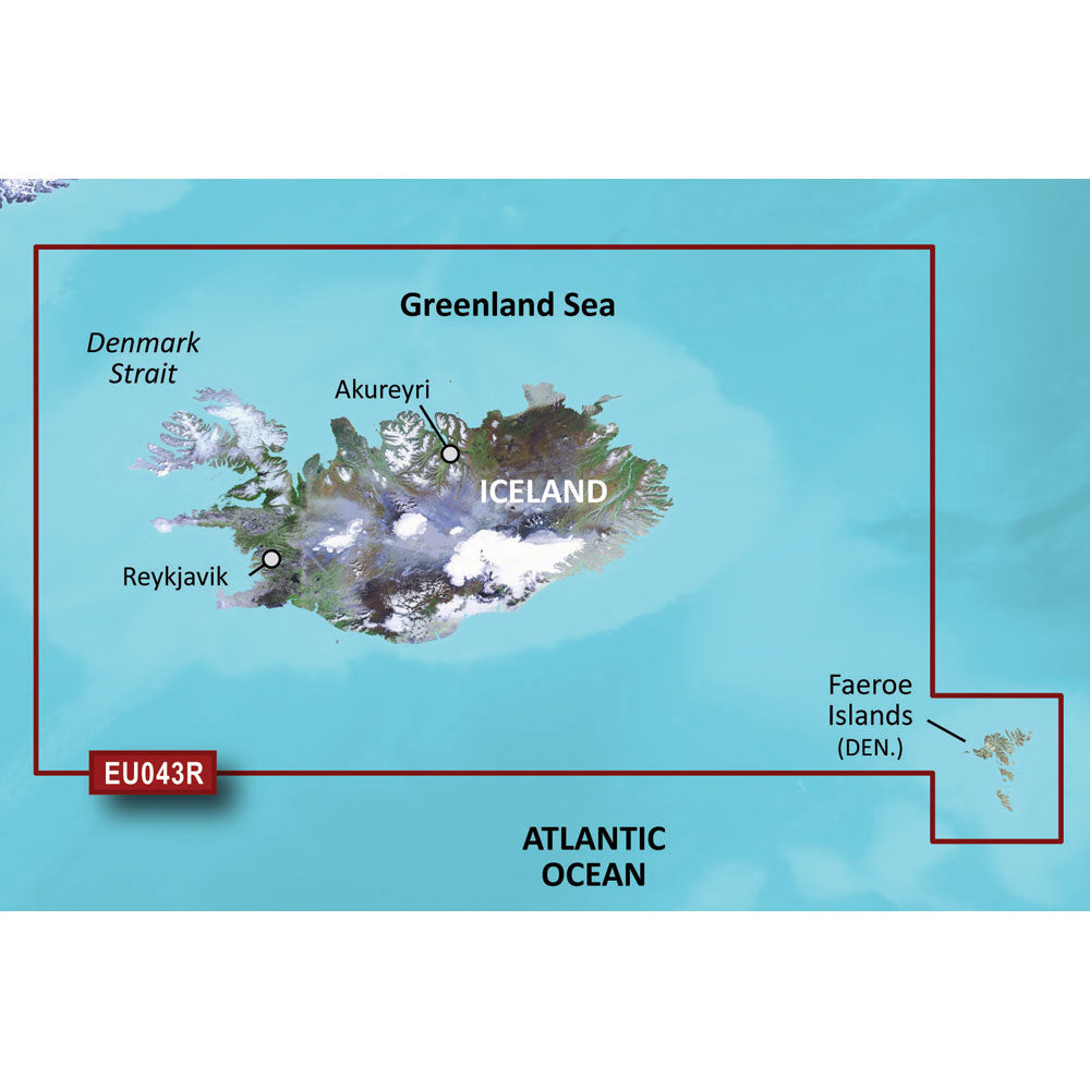 Garmin BlueChart g3 Vision HD - VEU043R - Iceland  Faeroe Islands - microSD/SD [010-C0780-00] | Garmin BlueChart Vision Foreign by Garmin 