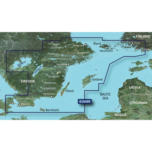 Garmin BlueChart g3 Vision HD - VEU046R - regrund, land to Malm - microSD/SD [010-C0782-00] | Garmin BlueChart Vision Foreign by Garmin 