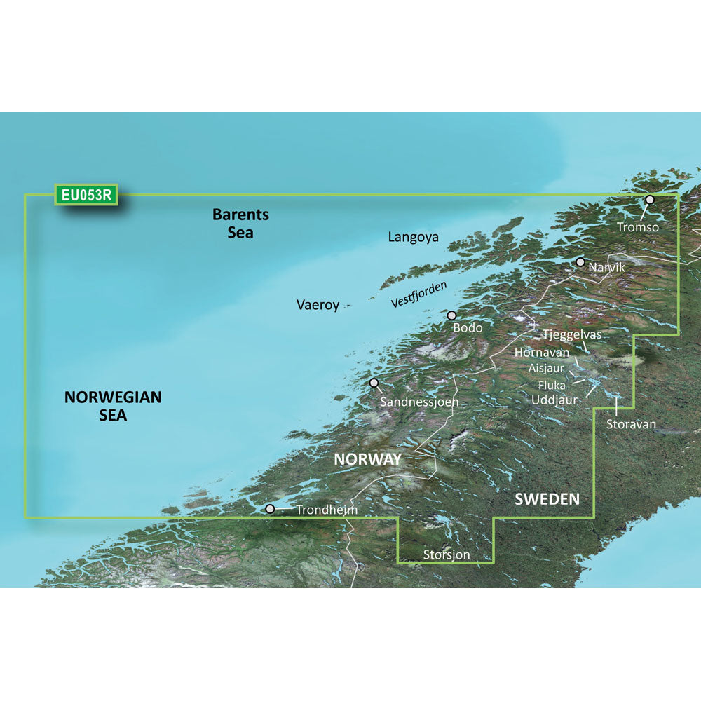 Garmin BlueChart g3 Vision HD - VEU053R - Trondheim - Troms - microSD/SD [010-C0789-00] | Garmin BlueChart Vision Foreign by Garmin 