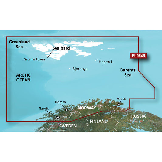 Garmin BlueChart g3 Vision HD - VEU054R - Vestfjd-Svalbard-Varanger - microSD/SD [010-C0790-00] | Garmin BlueChart Vision Foreign by Garmin 