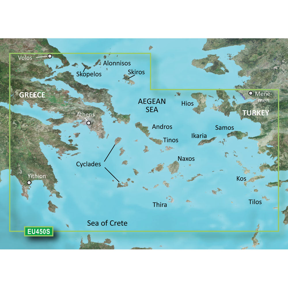 Garmin BlueChart g3 Vision HD - VEU450S - Athens  Cyclades - microSD/SD [010-C0794-00] | Garmin BlueChart Vision Foreign by Garmin 