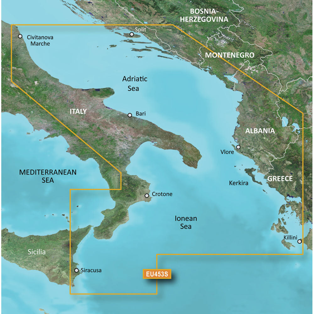 Garmin BlueChart g3 Vision HD - VEU453S - Adriatic Sea, South Coast - microSD/SD [010-C0797-00] | Garmin BlueChart Vision Foreign by Garmin 