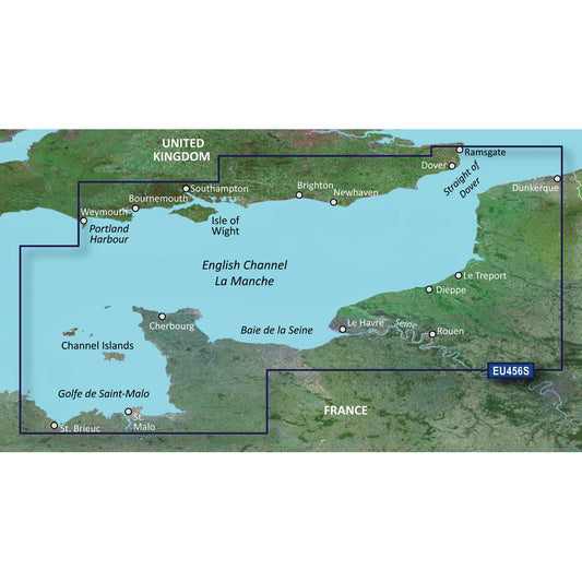 Garmin BlueChart g3 Vision HD - VEU465S - The Solent  Channel Islands - microSD/SD [010-C0800-00] | Garmin BlueChart Vision Foreign by Garmin 