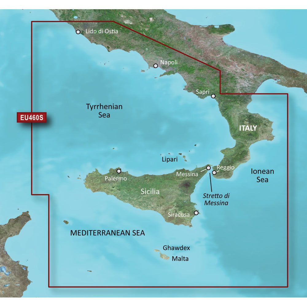 Garmin BlueChart g3 Vision HD - VEU460S - Sicily to Lido di Ostia - microSD/SD [010-C0804-00] | Garmin BlueChart Vision Foreign by Garmin 