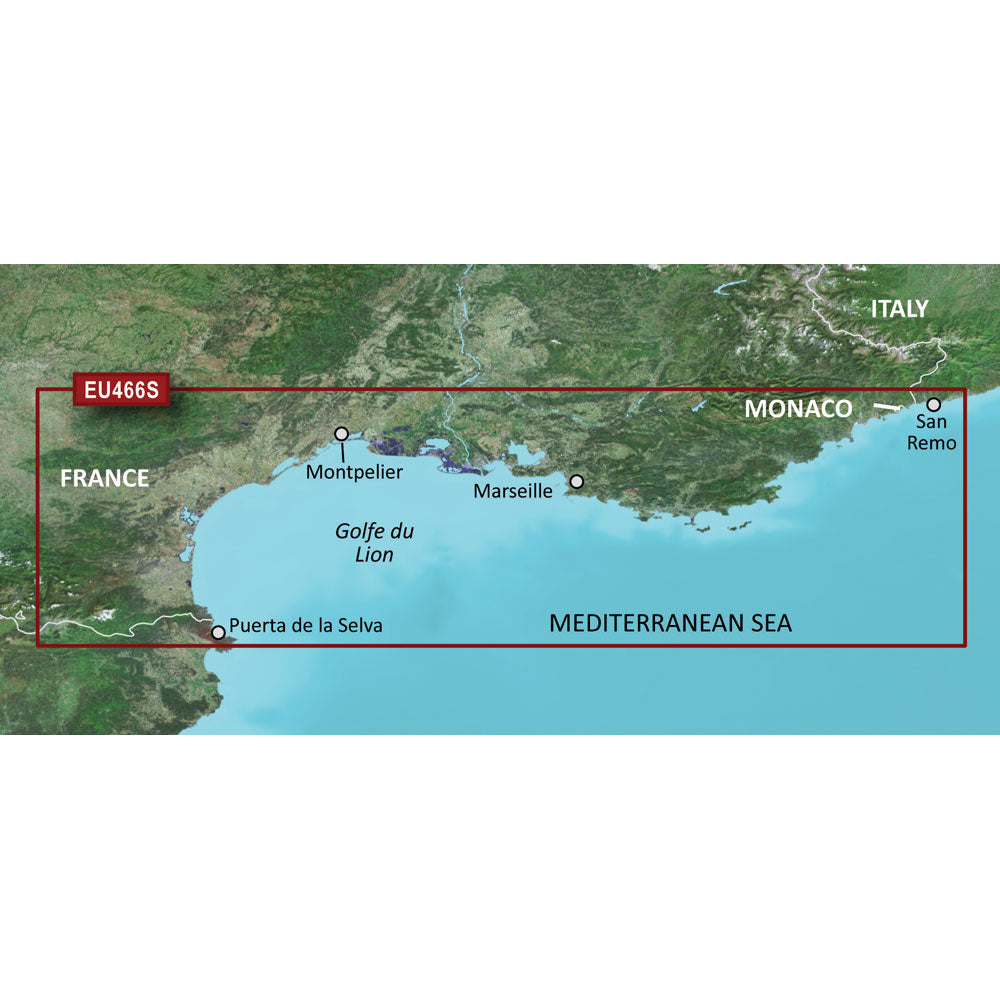 Garmin BlueChart g3 Vision HD - VEU466S - Golfe Du Lion to San Remo - microSD/SD [010-C0810-00] | Garmin BlueChart Vision Foreign by Garmin 