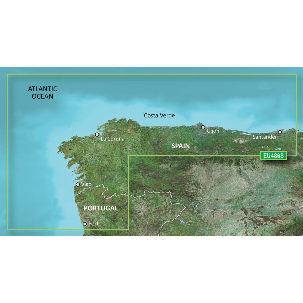 Garmin BlueChart g3 Vision HD - VEU486S - Galicia  Asturias - microSD/SD [010-C0830-00] | Garmin BlueChart Vision Foreign by Garmin 