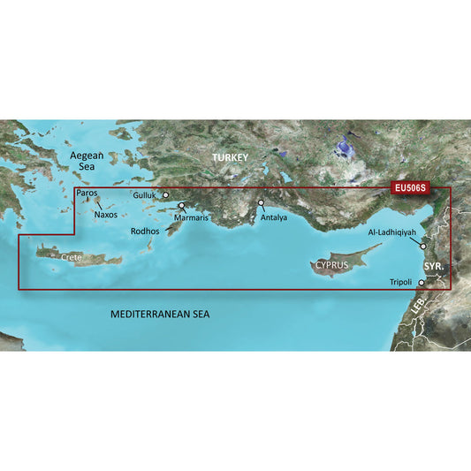 Garmin BlueChart g3 Vision HD - VEU506S - Crete To Cyprus - microSD/SD [010-C0850-00] | Garmin BlueChart Vision Foreign by Garmin 