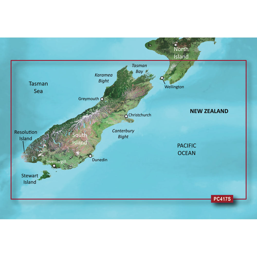 Garmin BlueChart g3 Vision HD - VPC417S - New Zealand South - microSD/SD [010-C0875-00] | Garmin BlueChart Vision Foreign by Garmin 