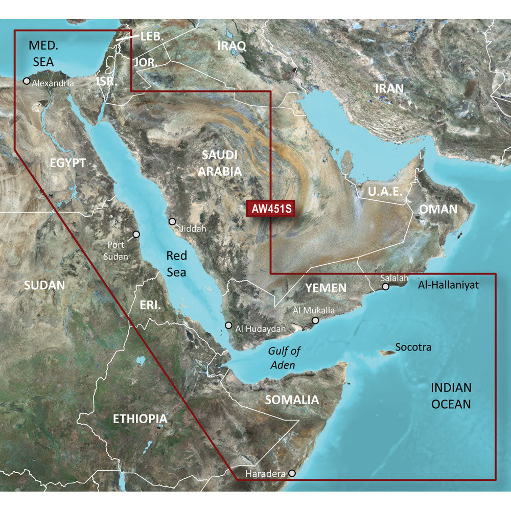 Garmin BlueChart g3 Vision HD - VAW451S - Red Sea - microSD/SD [010-C0759-00] | Garmin BlueChart Vision Foreign by Garmin 