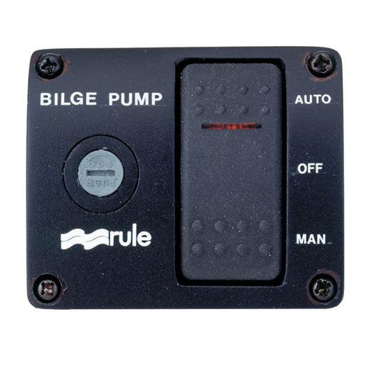 Rule Deluxe 3-Way Lighted Rocker Panel Switch [43] | Bilge Pumps by Rule 