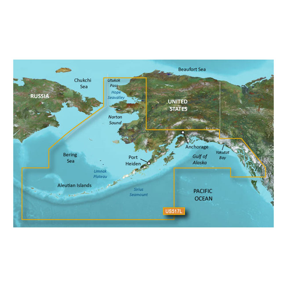 Garmin BlueChart g3 Vision HD - VUS517L - Alaska South - microSD/SD [010-C0887-00] | Garmin BlueChart Vision by Garmin 