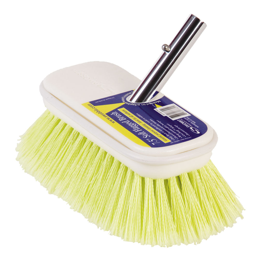 Swobbit 7.5" Soft Flagged Brush - Yellow [SW77345] | Cleaning by Swobbit 