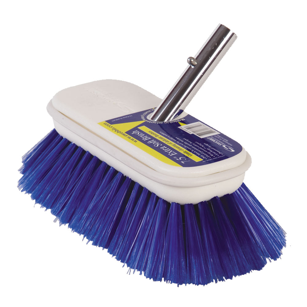 Swobbit 7.5" Extra Soft Brush - Blue [SW77340] | Cleaning by Swobbit 