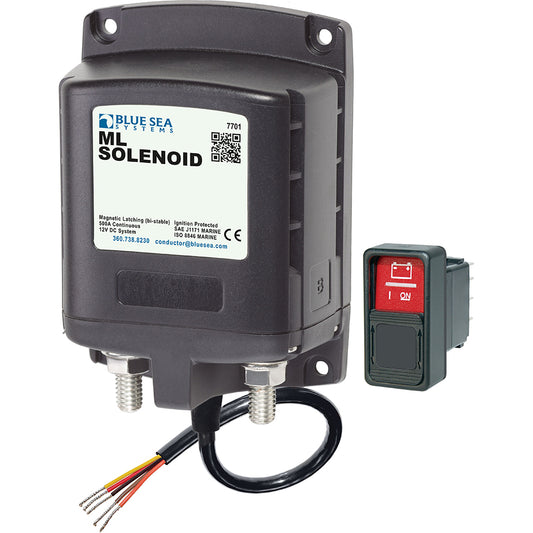 Blue Sea 7701 ML-Series Solenoid w/Contura Switch 12VDC [7701] | Battery Management by Blue Sea Systems 
