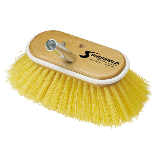 Shurhold 6" Polystyrene Medium Bristle Deck Brush [955] | Cleaning by Shurhold 