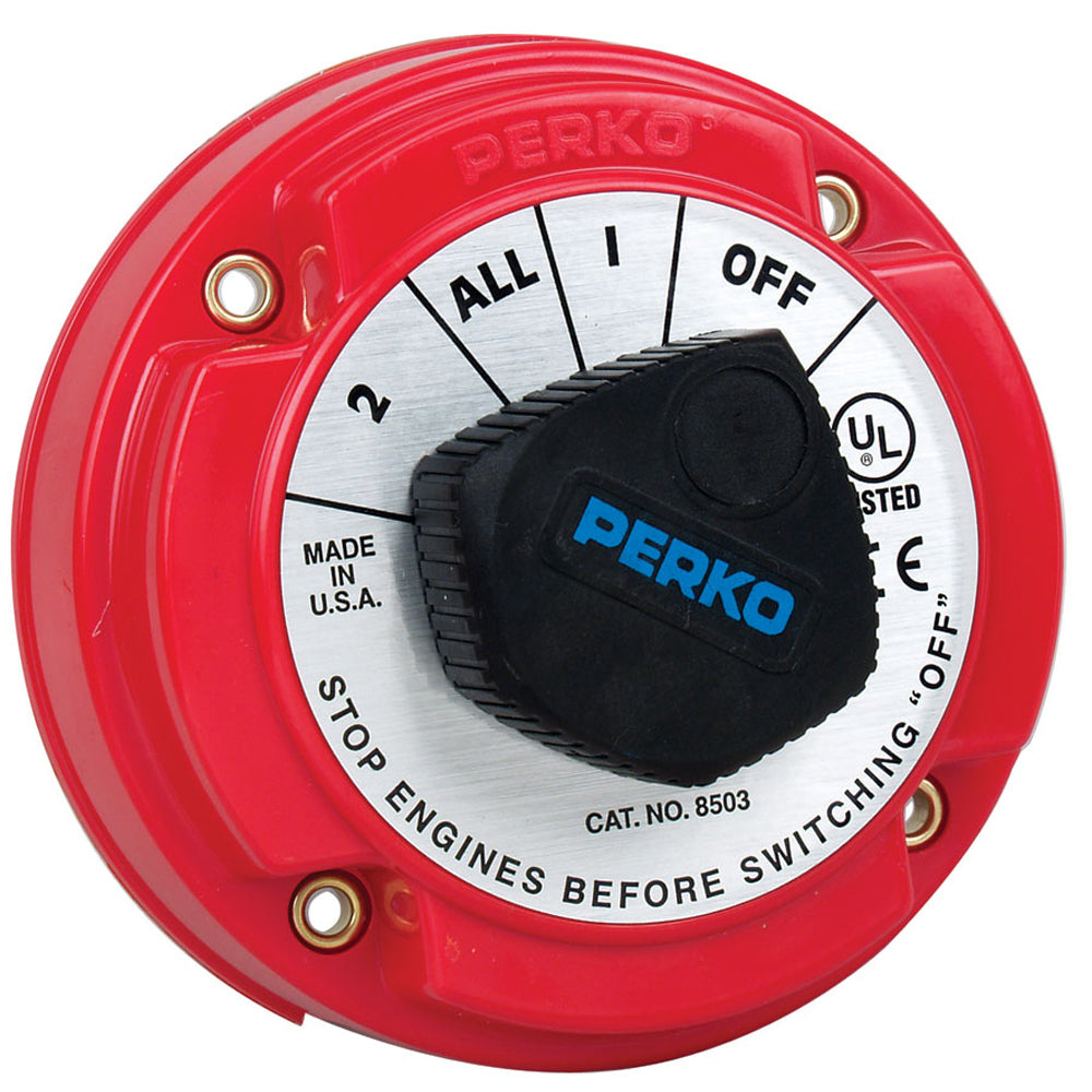 Perko 8503DP Medium Duty Battery Selector Switch w/Alternator Field Disconnect w/o Key Lock [8503DP] | Battery Management by Perko 