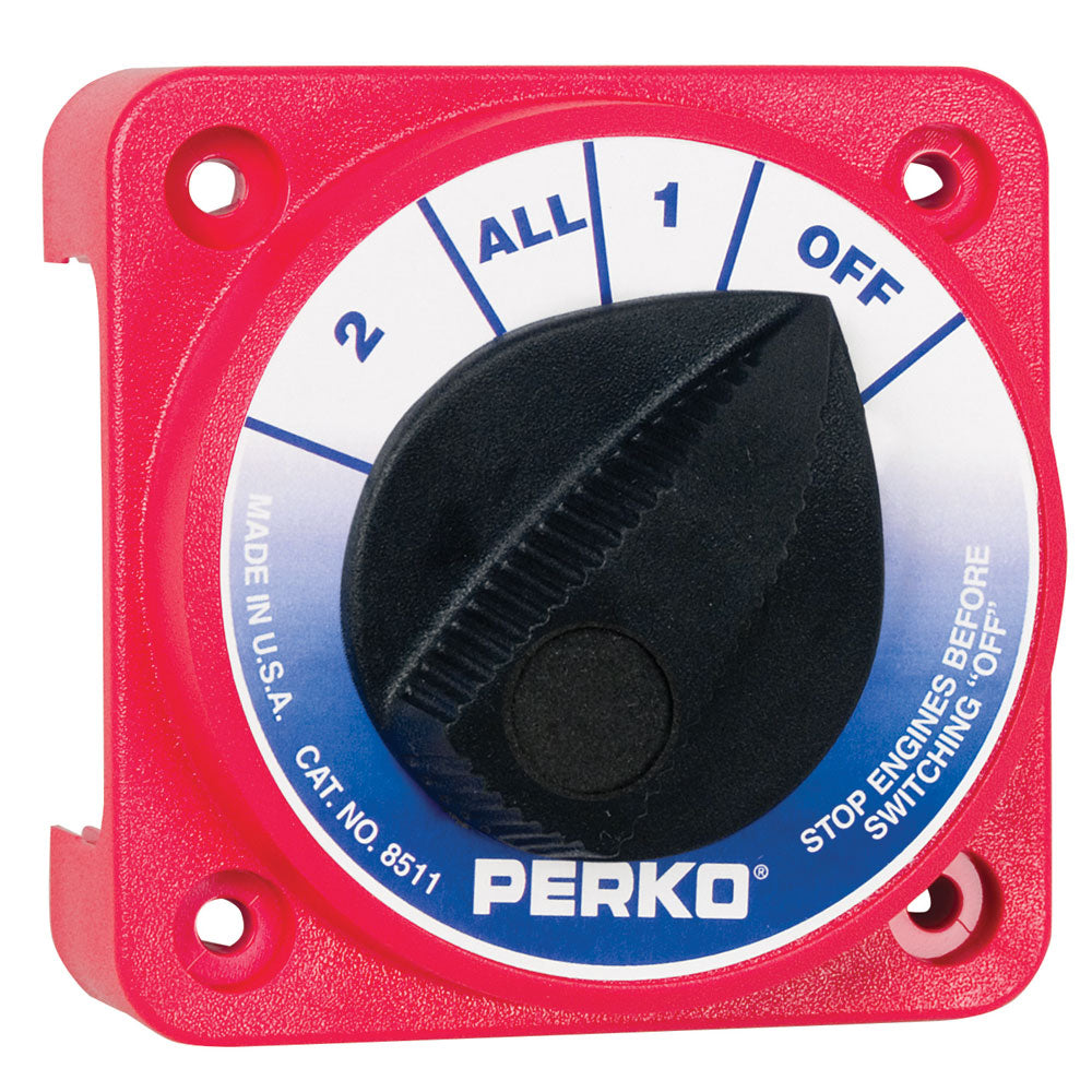 Perko Compact Medium Duty Battery Selector Switch w/o Key Lock [8511DP] | Battery Management by Perko 