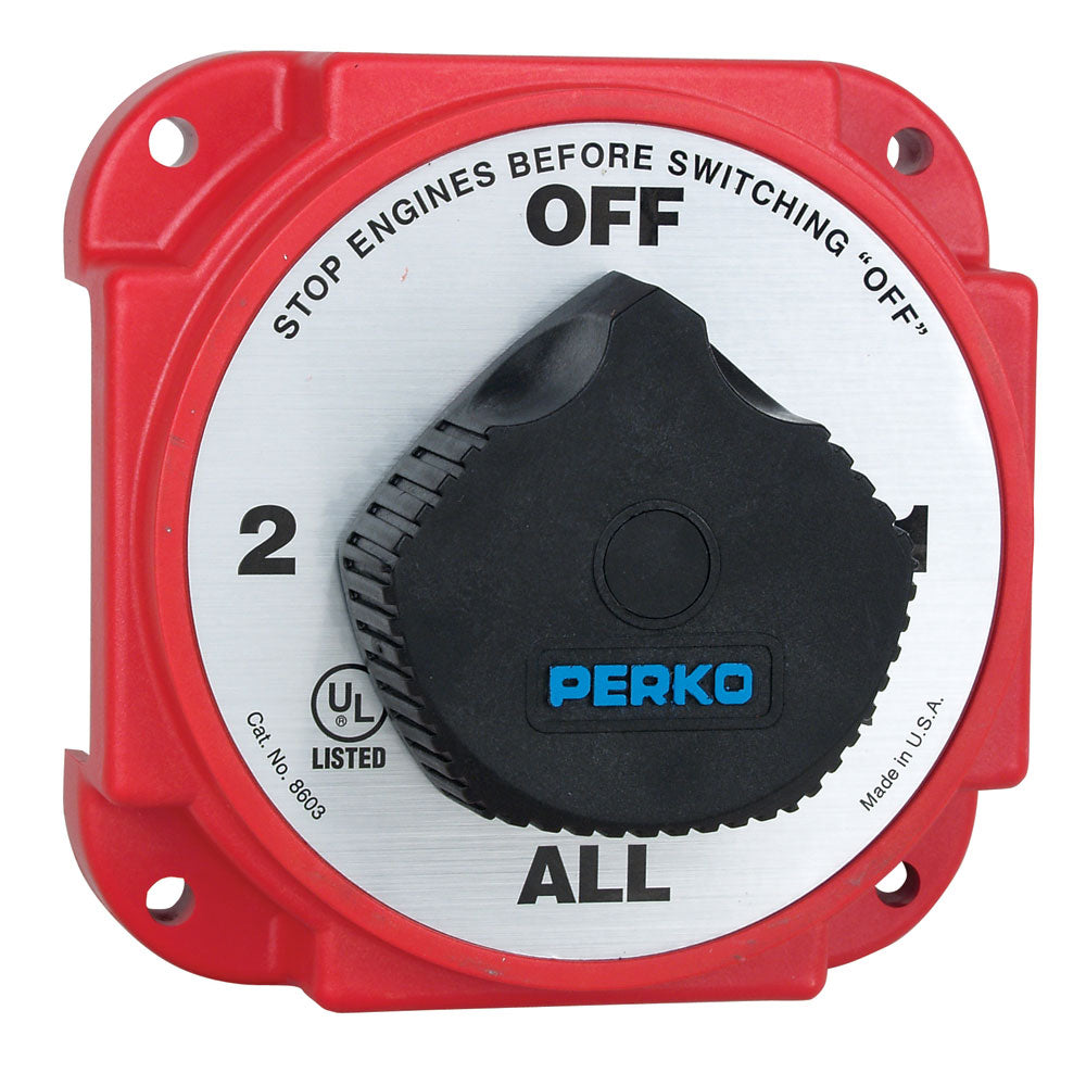 Perko Heavy Duty Battery Selector Switch w/Alternator Field Disconnect [8603DP] | Battery Management by Perko 