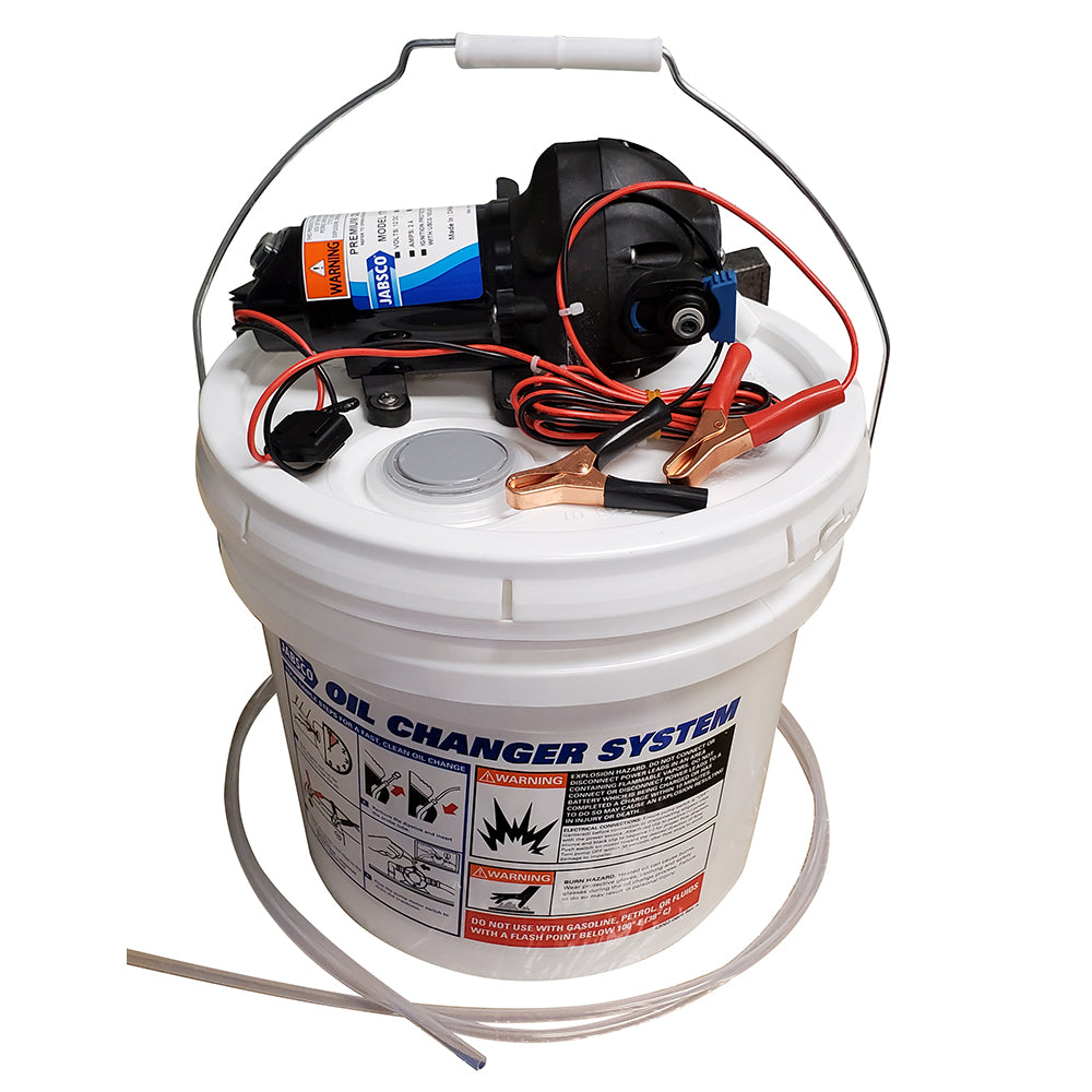 Jabsco DIY Oil Change System w/Pump & 3.5 Gallon Bucket [17850-1012] | Oil Change Systems by Jabsco 