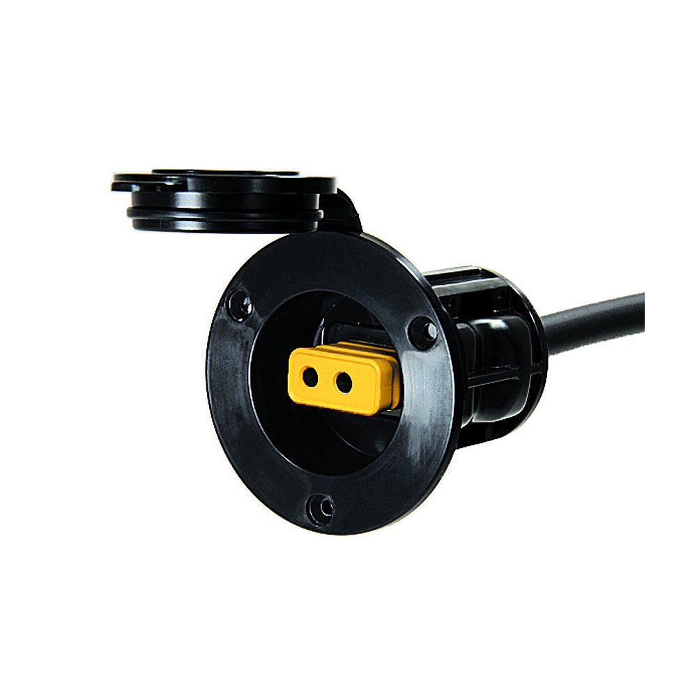 Cannon Flush Mount Power Port - Black [1903012] | Downrigger Accessories by Cannon 